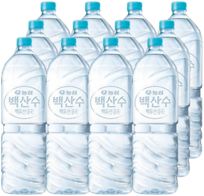 농심 백산수 무라벨 백두산물 가정용생수배달, 24개, 2L