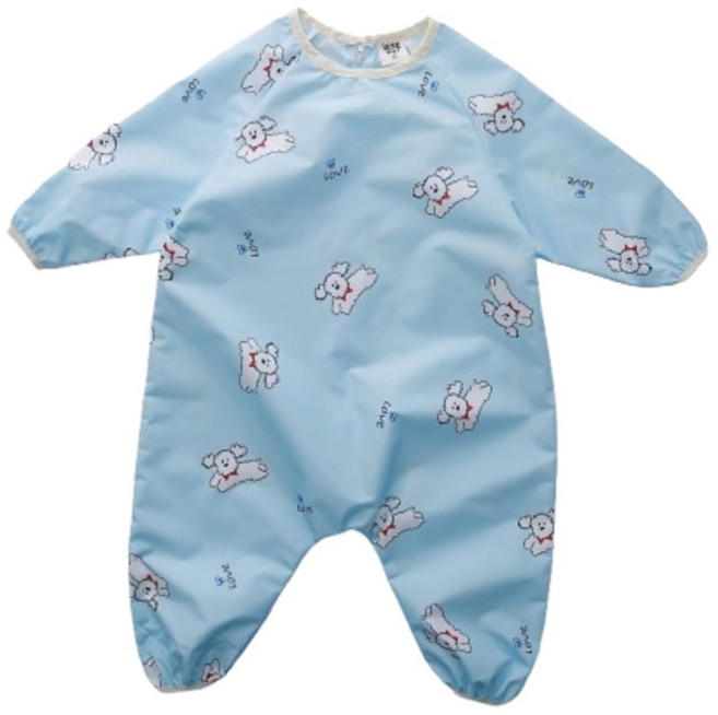 원라인 아기 유아 전신 미술가운, 라운드, 강아지