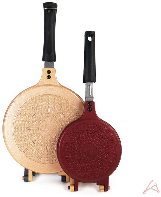 유앤미 인덕션 와플팬 원형 와플기계 아이들간식 점보 양면팬, 미니