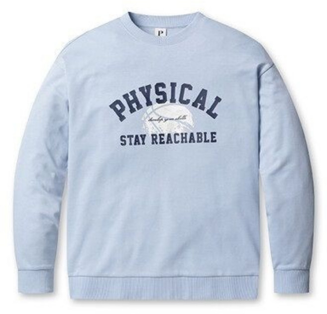 매장정품 POLHAM 폴햄 남성 소프트테리 그래픽 맨투맨 PHF1TR1020 1073257