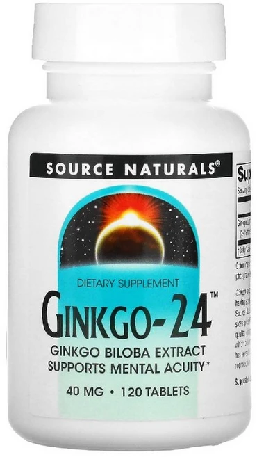 소스 내추럴스 은행나무 추출물 24 40 ㎎ 120 정, 기본, 1개, 120정 - 쿠팡