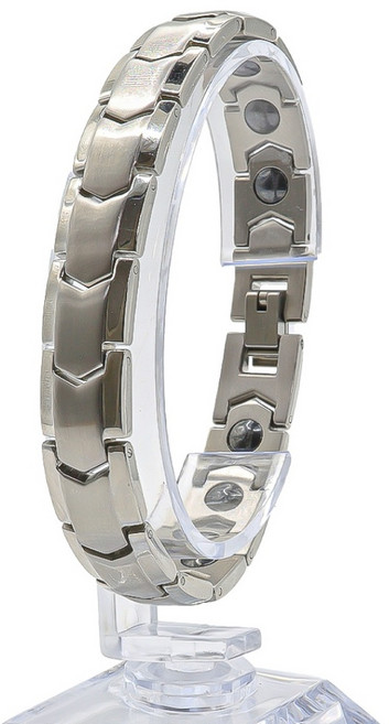 레젠시아 고급 게르마늄팔찌 건강팔찌 남녀 공용, 레젠시아_실버, 1개