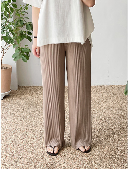 [복희생활] 여성 플리츠 팬츠 쿨바지 쿨 팬츠 밴딩 와이드팬츠