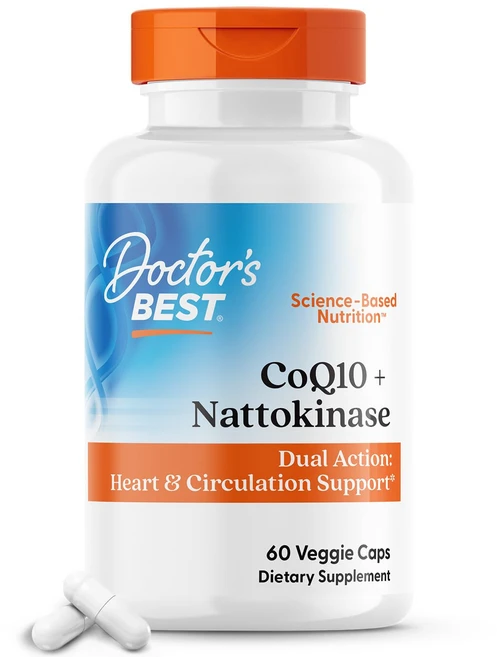 닥터스베스트 코큐텐 나토키나제 듀얼액션 CoQ10 Nattokinase, 2개, 60정 - 쿠팡