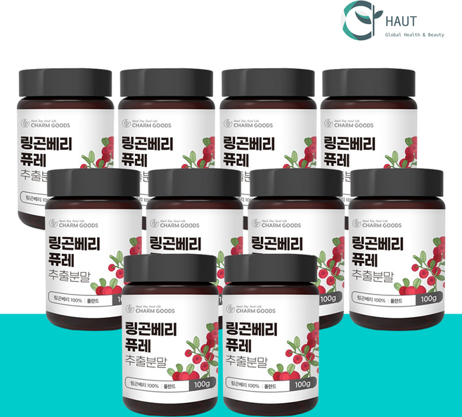 링곤베리 퓨레 분말 파우더 100g 10개 폴란드산