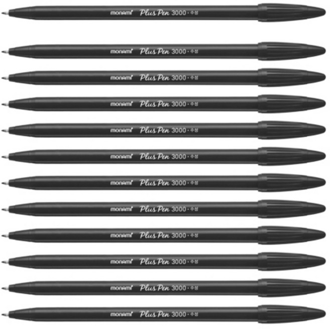 모나미 프러스펜 3000, 흑색, 20개