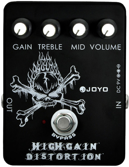 JOYO 조요 JF-04 전자기타 이펙터 페달 하이 게인 디스토션, 1개