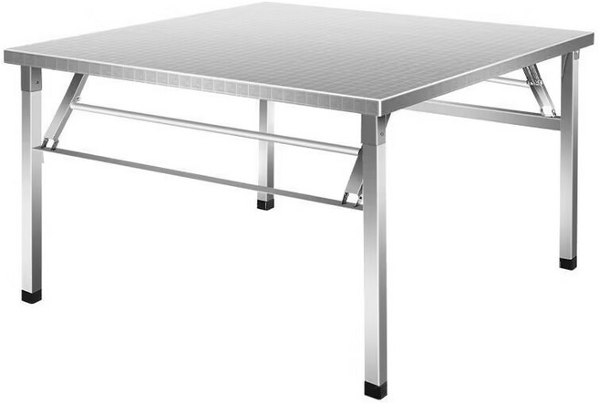 스테인리스 접이식 작업대 소형 테이블 싱크 조리대 선반 배수 스텐 사이즈, 80x50x72cm