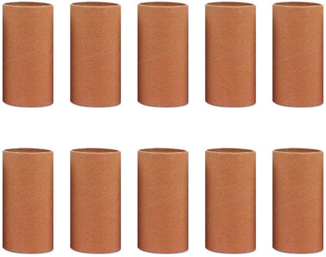 두꺼운 단단한 종이 지관 대용량 20개입 공예 만들기 재료 어린이집 유치원 필수 준비물 휴지심, 10개입