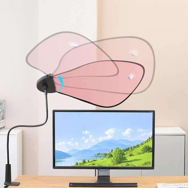 사무실 햇빛 가림막 클립 책상 캐노피 형광등가리개 선바이저, 1개, A_블랙 클립 고정형