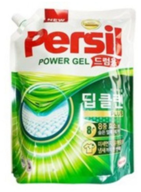 퍼실 딥클린 플러스 파워젤 액상세제 드럼용 리필, 2L, 1개