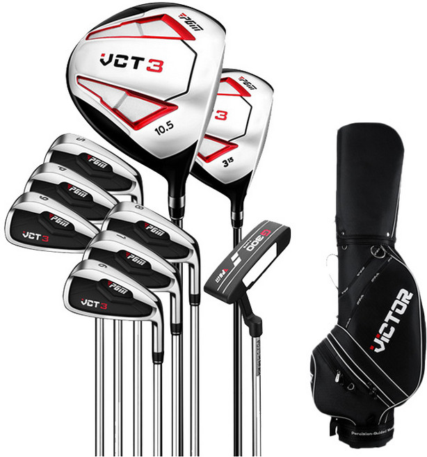 PGM 빅터 남성 여성 골프채 풀세트 스틸 카본 골프클럽 캐디백포함, 남성용 스틸 9P