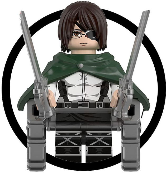 진격의 거인 캐릭터 8종 호환블록 브릭미니피규어 수집/장식/전시용 키덜트아이템, TITAN108. 한지 조에, 1개, TITAN108. 한지 조에