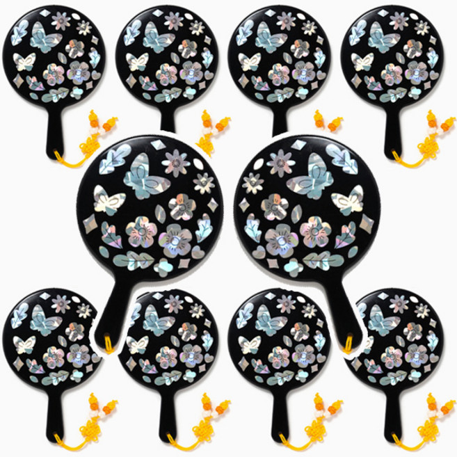 전통 민속 자개스티커 거울 꾸미기 ( 10개 배송료X ), 나비