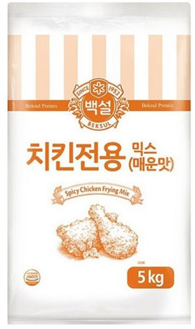 백설 치킨전용믹스 매운맛 5kg x 1개