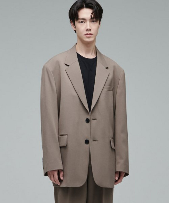 무신사 스탠다드 빅 대디 오버사이즈 블레이저 더스티 베이지 498113