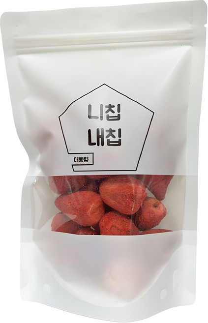 동결건조 달콤하고 바삭한 말린 딸기, 60g, 1개
