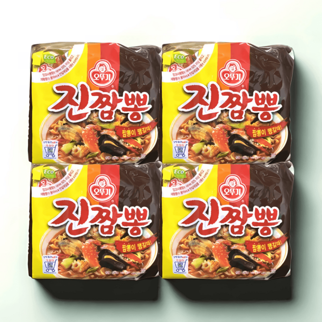 오뚜기 진짬뽕 4개입 4봉 16개