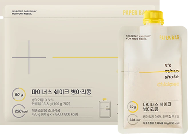 페이퍼백 마이너스 쉐이크 병아리콩, 420g, 1개 - 쿠팡