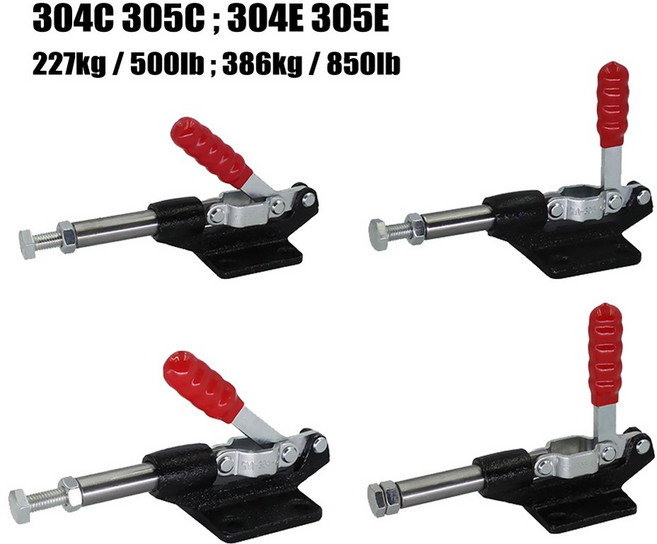 1개 퀵 릴리즈 토글 클램프 227kg-680kg 클램핑 힘 장치 푸시-풀 클램프 GH-305 GH-304 목공용 수직형 클램프, GH-304C