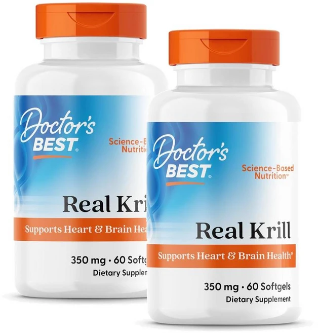 닥터스베스트 남극 리얼 크릴오일 오메가3 350mg 소프트젤 Doctor's BEST Real Krill, 60정, 2개 - 쿠팡