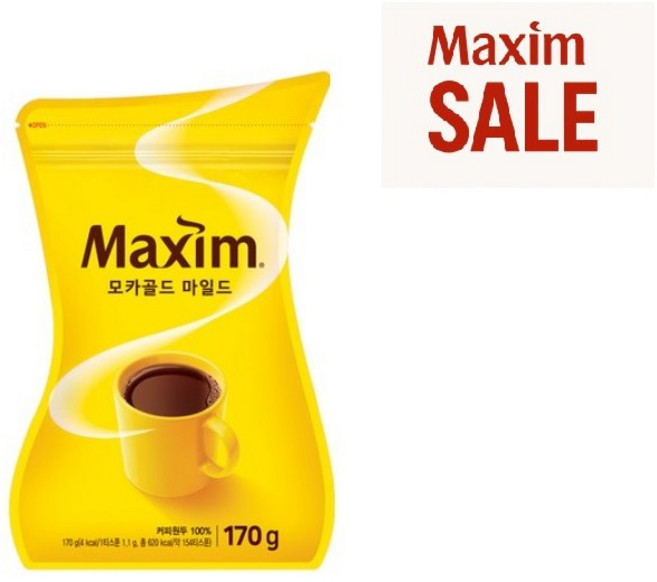 맥심 모카골드 리필용, 170g, 1개입, 1개