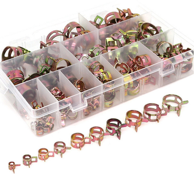 아이베란다 집게밴드 호스반도 고정 클립 클램프 밴딩 10종 100개