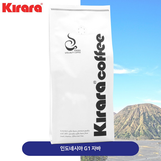 키라라 갓볶은커피 인도네시아 G1 자바 1kg, 모카포트 분쇄, 1개