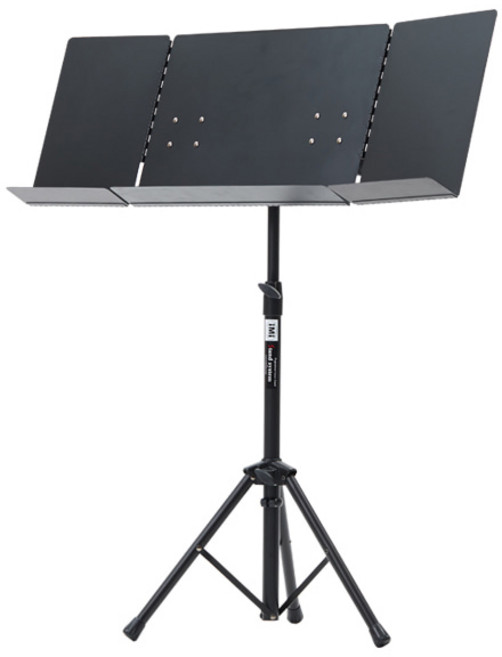 IMI 올스틸 접이식 멀티 보면대 (A4 악보 4장 가능), 블랙, 1개