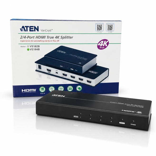 5위 - ATEN VS184B 4포트 HDMI 분배기 True 4K, 1개