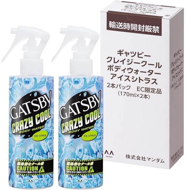 Amazon.co.jp 한정 GATSBY 갸스비 크레이지쿨 바디워터 아이스시트러스 170밀리리터 x 2, 170ml - 쿠팡