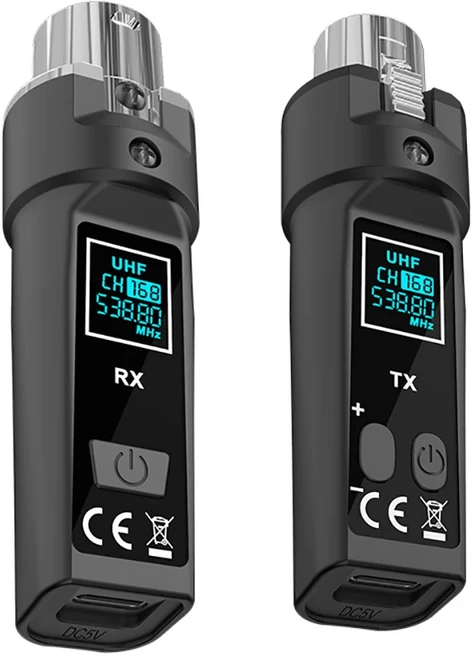 2.4G XLR 어댑터 시스템 DGNOG 다이나믹 마이크 오디오 믹서 PA 시스템 기타 용 무선 마이크 송신기 수신기, 01 LS1