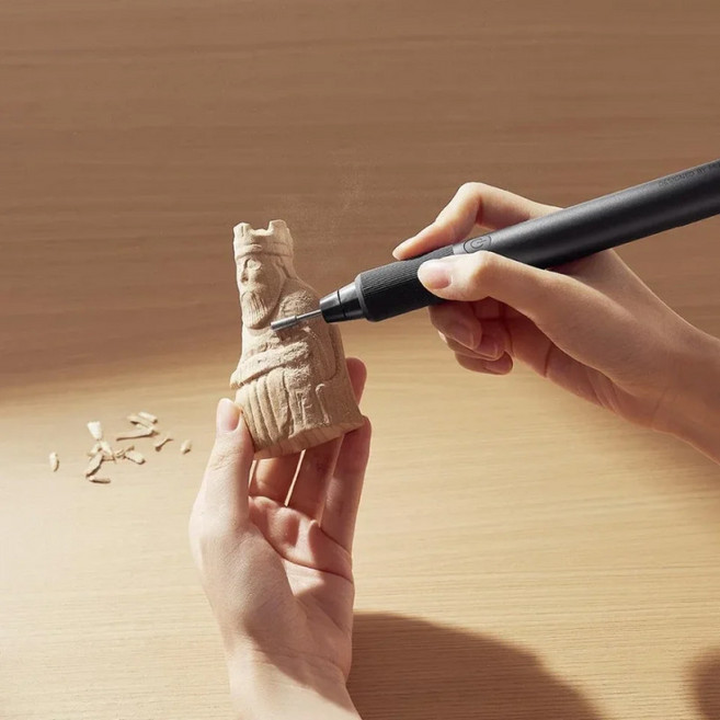 무선 미니 전동조각기 샤오미 미지아 휴대용 다용도 드릴 로터리툴, 그레이, 1세트