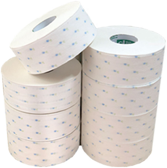 물에 잘풀리는 꽃무늬 엠보싱 점보롤화장지 8롤, 2개, 4개입, 180m