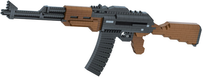 미니블럭 AK47어썰트블록건 (682-2dr), 단품, 1개