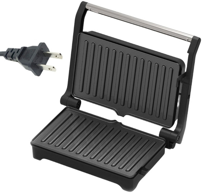 스테이크 아침 식사 기계와 호환되는 쿨 터치 핸들 180도 평평한 전기 그릴이 있는 전기 파니니 프레스 그릴