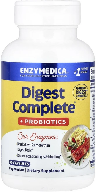 몸관리하세요 겨울입니다 Enzymedica Digest Complete® 프로바이오틱 +프로바이오틱 캡슐 90정 특별관리진행, EnzymedicaDigestComplete프로바이오틱, 1개 - 쿠팡