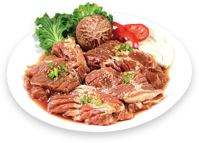 더푸드마켓 국내산 한돈 양념목살 2kg, 1개