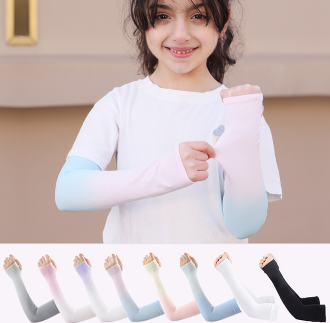 에멜강스 어린이 쿨토시 자외선차단 팔토시 2p * 2세트, [ 아동 손등 ] 화이트 2세트, 화이트