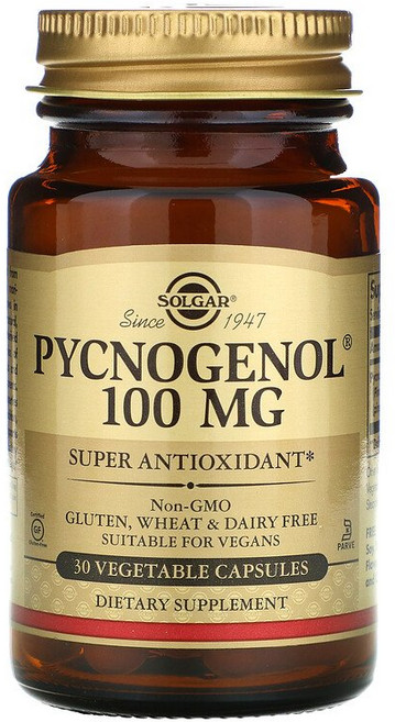 솔가 피크노제놀 100mg 베지터블 캡슐 글루텐 프리, 30정, 1개