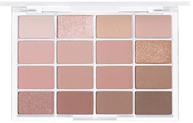 웨이크메이크 소프트 블러링 아이 팔레트, 5 뮤트코랄 블러링, 1개