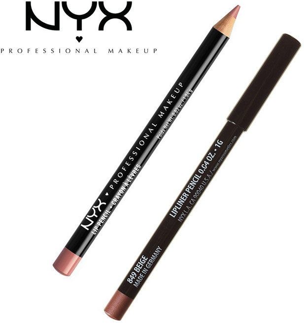 Nyx 슬림 립 라이너 펜슬, Nude Pink, 1개