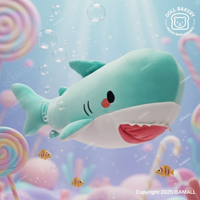민트상어 인형 35cm 공식라이선스 정품 돌베이커리, 1개