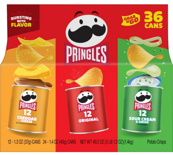 프링글스 그랩 앤 고 감자칩 버라이어티 팩 36ct