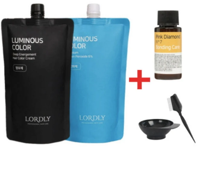 로드리 루미너스 염색약 500g 새치커버 저자극 냄새없는 순한 붉은끼 적은 셀프염색 산화제+염색솔+염색볼+앰플, 새치염색), 1개 - 쿠팡