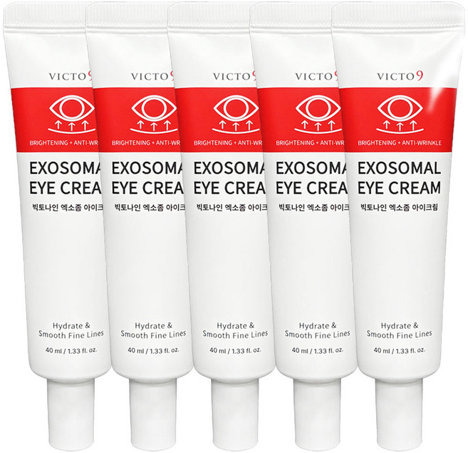 (눈가주름) 빅토나인 엑소좀 아이크림 리프팅 펩타이드 눈밑지방 주름개선, 5개, 40ml