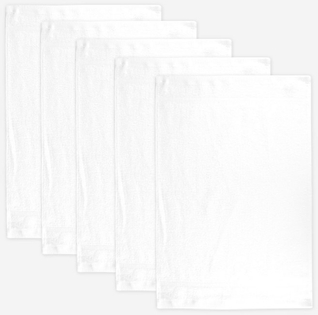 송월타월 순면행주 40g, 5개, 흰색