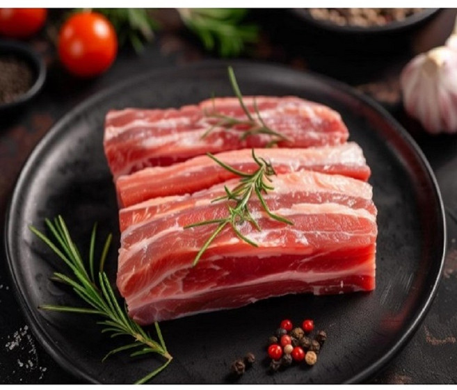 국내산 돼지고기 미추리삼겹살 제육용 김치찌개용 200g x 5개 소분포장 나는 갈비가 좋다 바울목장