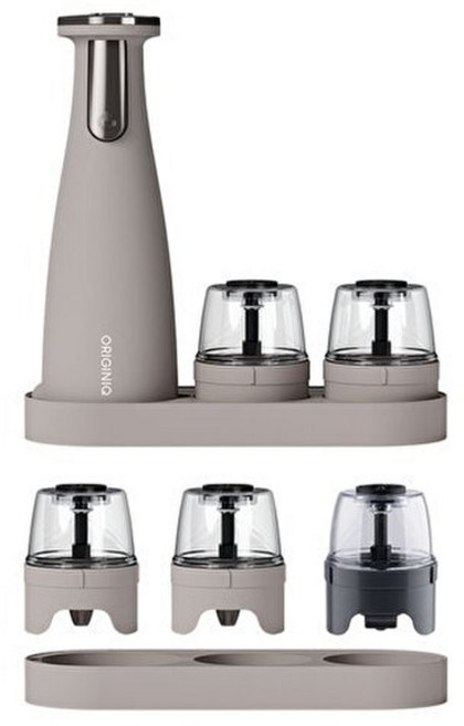 기타 오리지니크 뽀큐트 후추그라인더 깨갈이 소금 통후추 깨 전동 그라인더 페퍼밀 빅컨테이너 풀세트, 오렌지