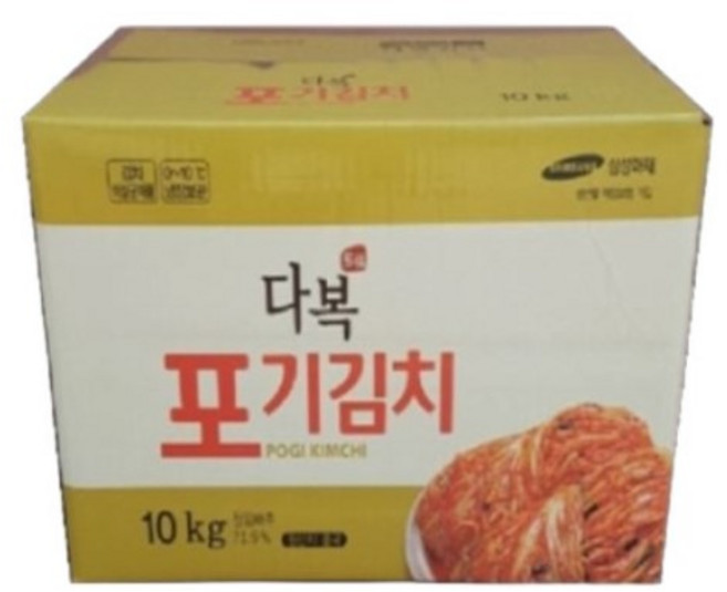 다복 배추김치(포기), 1개, 10kg
